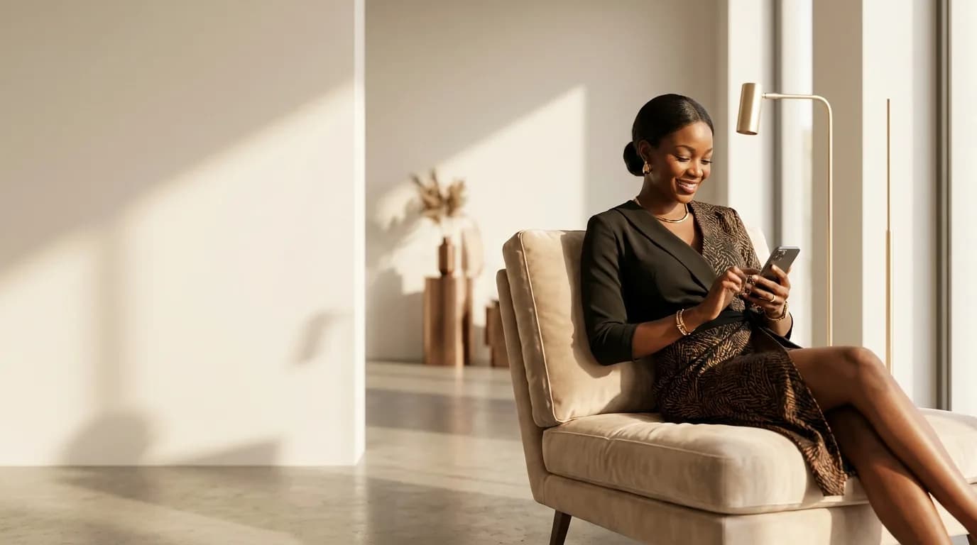 A calm, sunlit corner of a home
