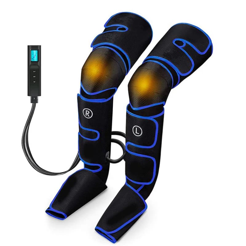 Massage pressothérapie jambes avec chaleur et compression d’air