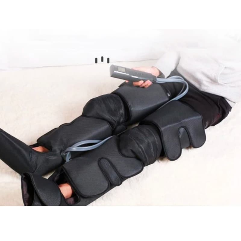 Massage pressothérapie jambes avec chaleur et compression d’air
