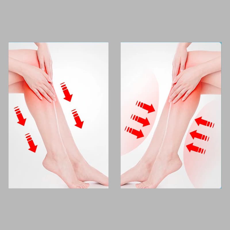 Massage pressothérapie jambes avec chaleur et compression d’air