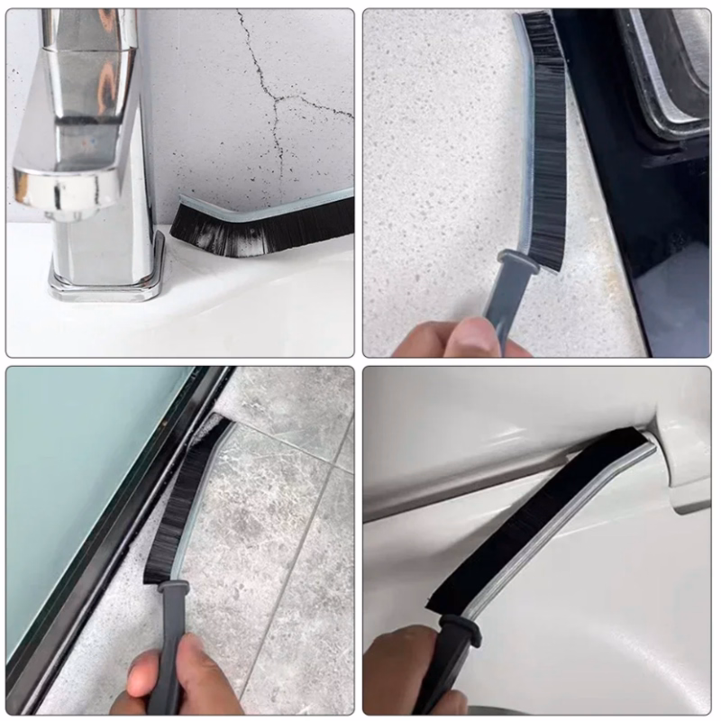 Brosse de Nettoyage des Crevasses Multifonctionnelle - Outils Ménagers pour Angles Morts