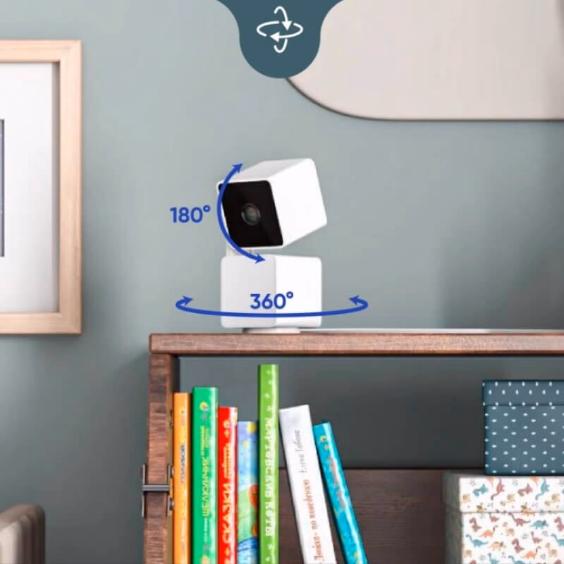 Caméra de Sécurité Intérieure/Extérieure Intelligente avec Vision Nocturne, Audio Bidirectionnel et Détection de Mouvement