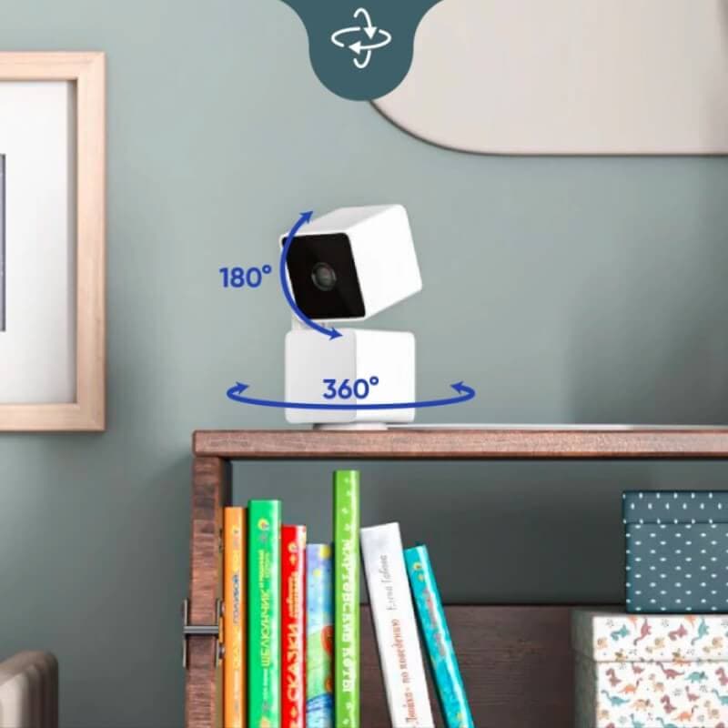Caméra de Sécurité Intérieure/Extérieure Intelligente avec Vision Nocturne, Audio Bidirectionnel et Détection de Mouvement