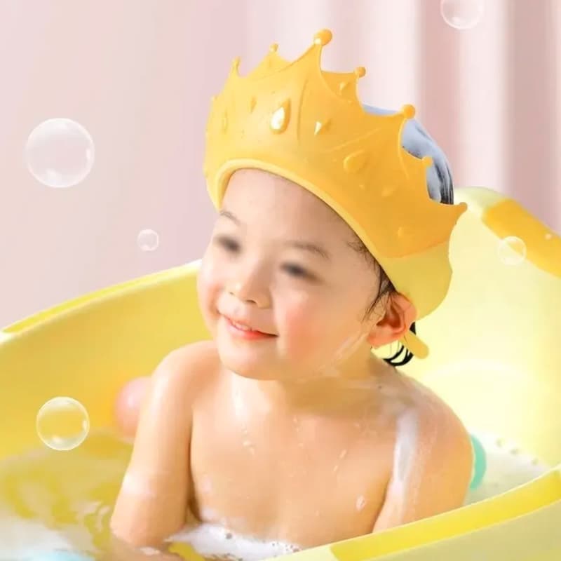 Casquette de bain bébé – Protection anti-shampooing adorable