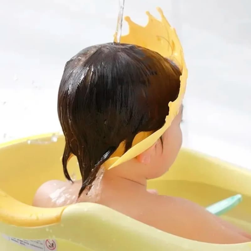 Casquette de bain bébé – Protection anti-shampooing adorable