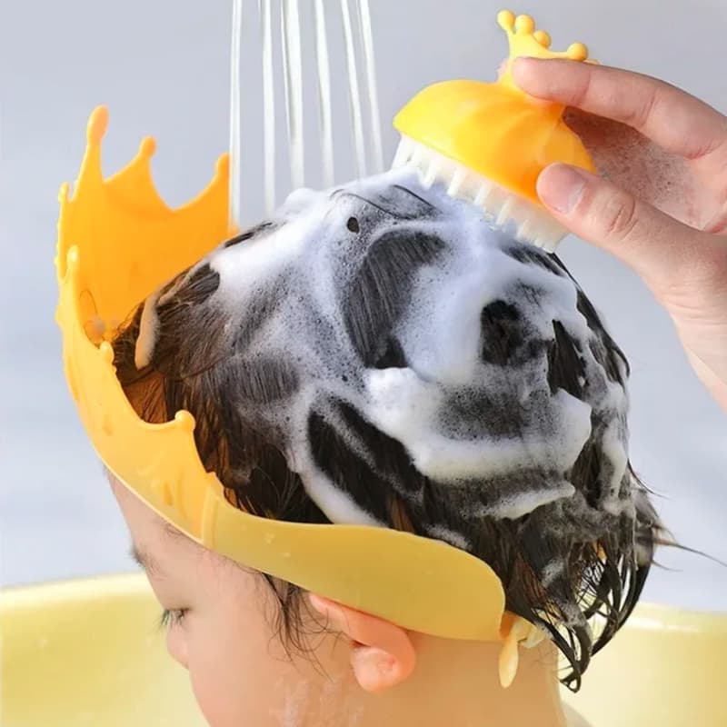 Casquette de bain bébé – Protection anti-shampooing adorable