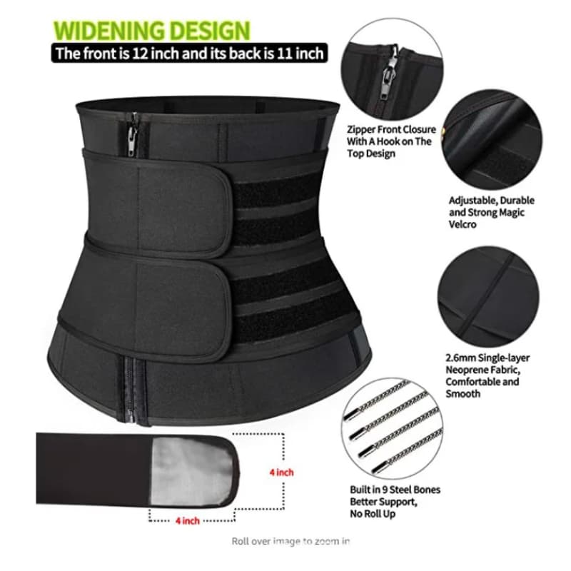 Ceinture de sudation sauna – Brûle-graisse pour une ventre plat