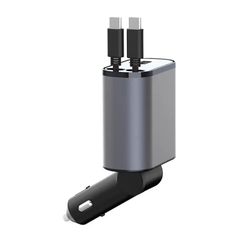 Chargeur Voiture Rapide – Puissance 100W & Câble Rétractable
