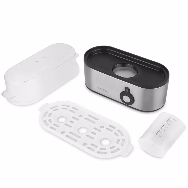 Mini Cuiseur à Œufs Nedis en Acier Inoxydable - Capacité 3 Œufs, 500 W, Argenté