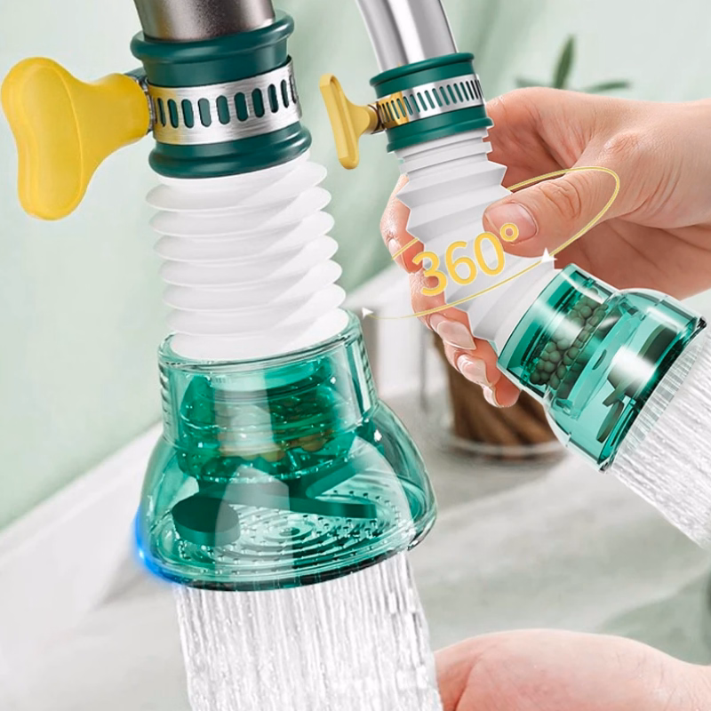 Embout de Robinet Universel Rotatif à 360 Degrés - Filtre Anti-Éclaboussures pour Cuisine et Salle de Bain