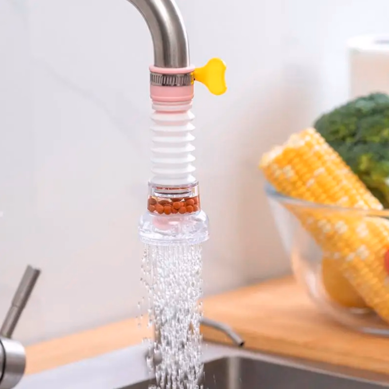 Embout de Robinet Universel Rotatif à 360 Degrés - Filtre Anti-Éclaboussures pour Cuisine et Salle de Bain