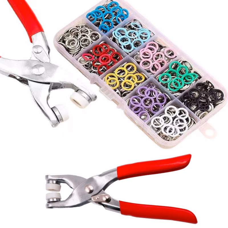 Boutons-Pression Métal – Kit Complet 200 Pcs