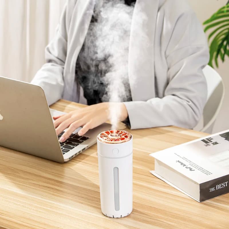 Mini Humidificateur Ultra-Stylé - 360ml & LED