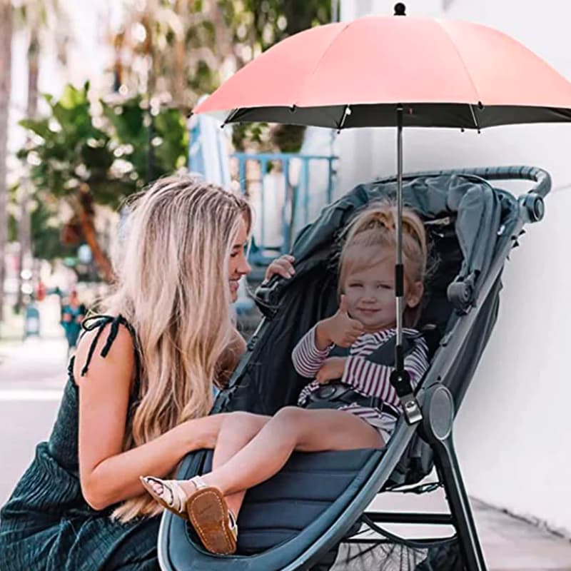 Parapluie poussette bébé – Protection UV et anti-pluie fiable