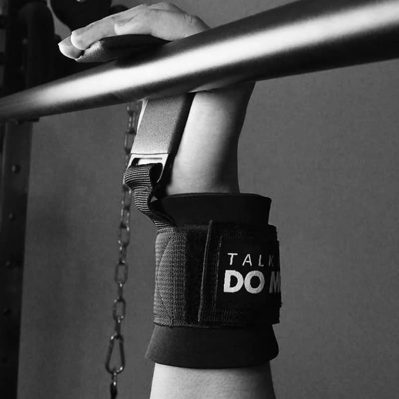 Poignées haltérophilie avec crochets antidérapants ultra-résistants