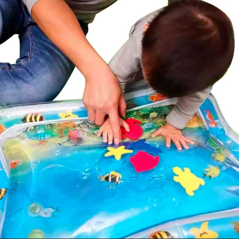 Tapis eau gonflable bébé – Activité sensorielle amusante