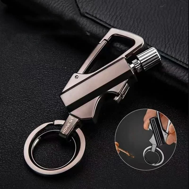 Briquet porte-clés métal ultra-résistant et élégant