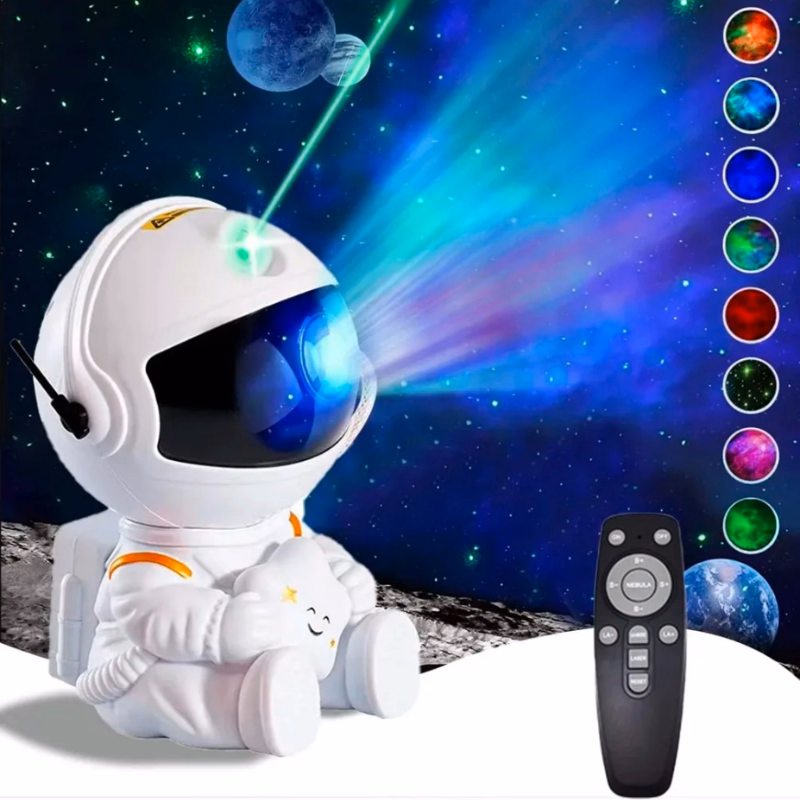 Projecteur de Galaxie Astronaute Mexllex - Projecteur d'Étoiles avec Nébuleuse et Télécommande, Rotation à 360°