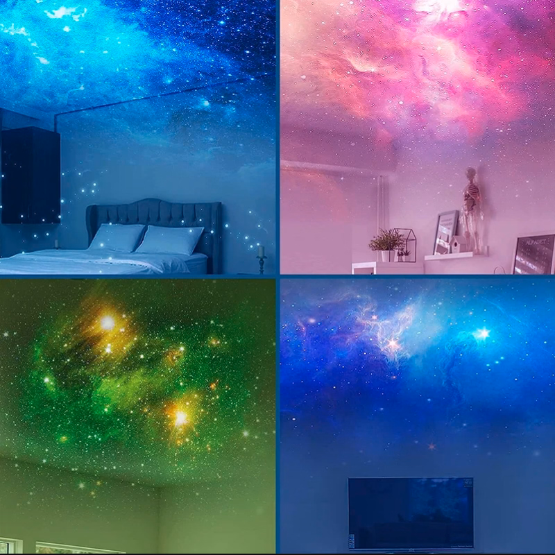 Projecteur de Galaxie Astronaute Mexllex - Projecteur d'Étoiles avec Nébuleuse et Télécommande, Rotation à 360°