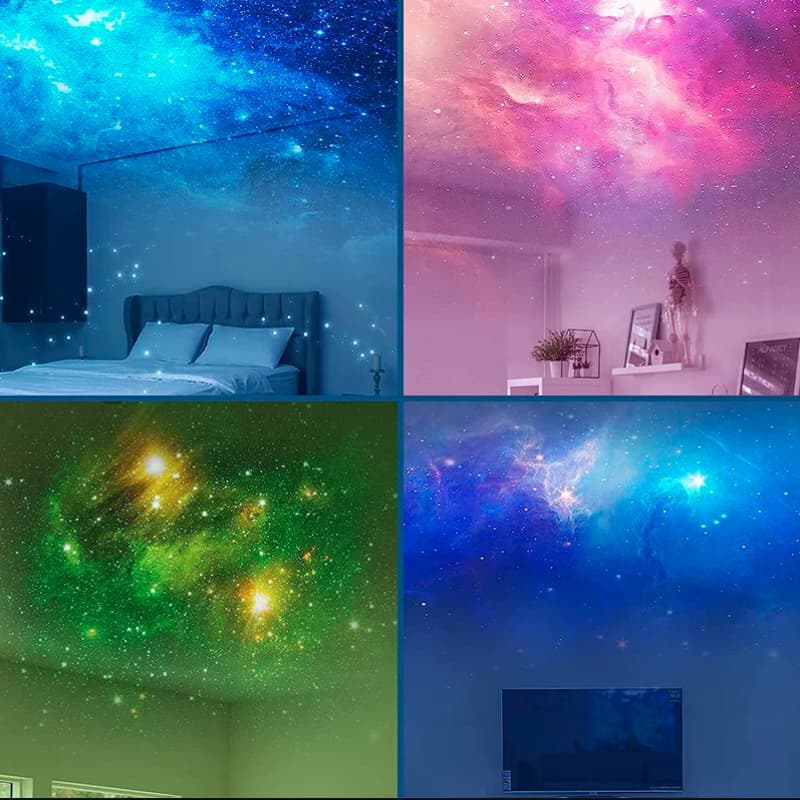 Projecteur de Galaxie Astronaute Mexllex - Projecteur d'Étoiles avec Nébuleuse et Télécommande, Rotation à 360°