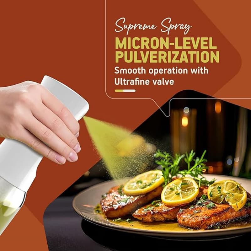 Pulvérisateur d'Huile Premium 300 ml PORTENTUM - Spray Anti-Goutte pour Cuisine