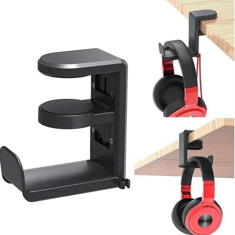 Support casque bureau Rotatif innovant et pratique