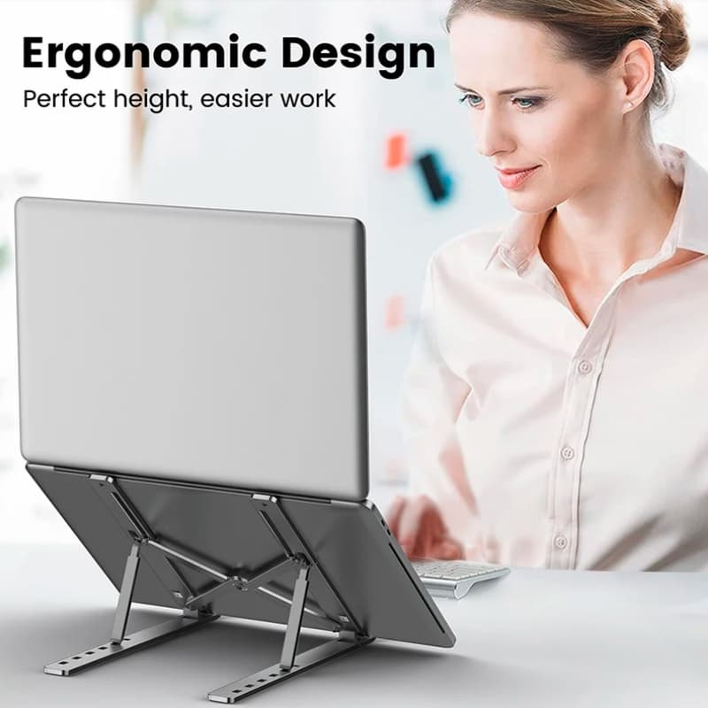 Support ordinateur pliable ergonomique et robuste