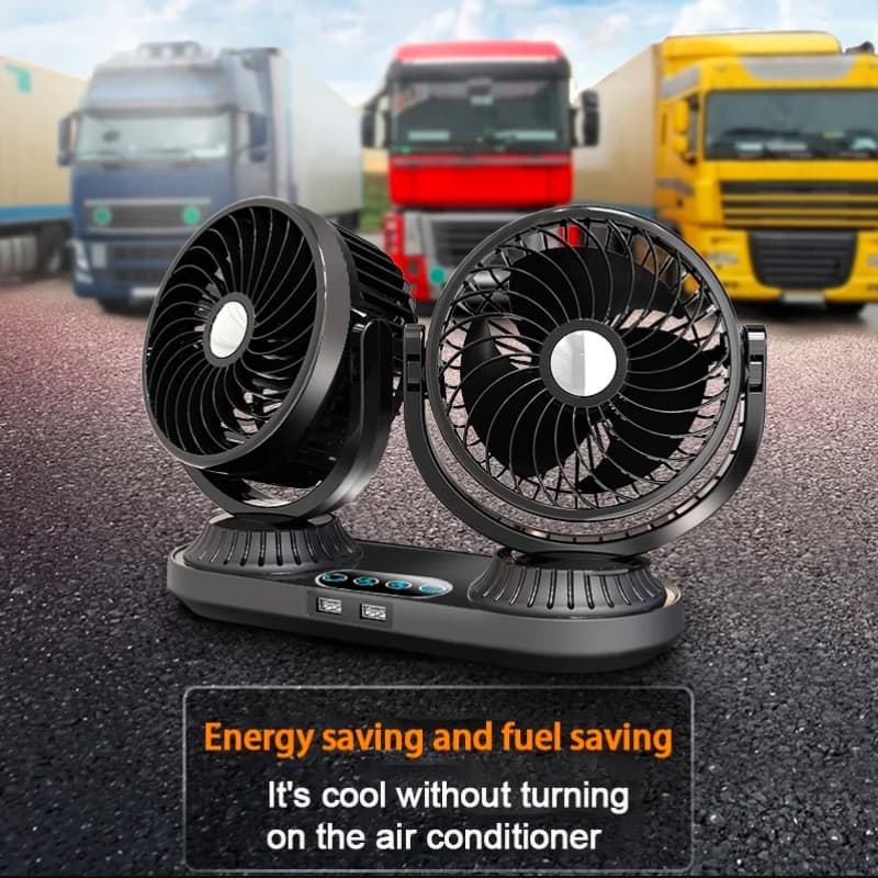 Ventilateur Voiture Rotatif – Refroidissement 360° Ultra-Puissant