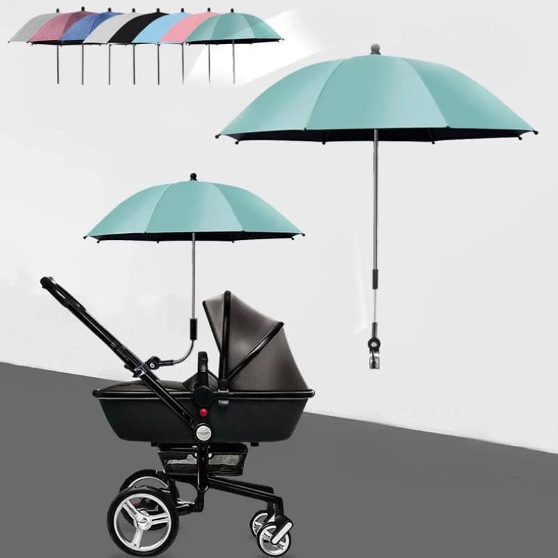Parapluie poussette bébé – Protection UV et anti-pluie fiable