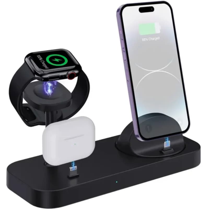 Chargeur sans fil 4 en 1 ultra-rapide et polyvalent
