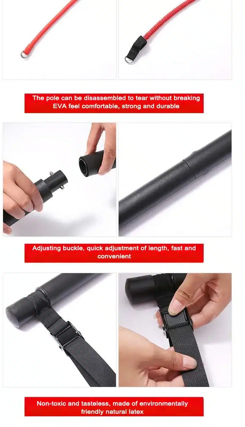 Bande élastique musculation – Renforcement et flexibilité optimale 10 Bande élastique avec résistance 30 lbs 02