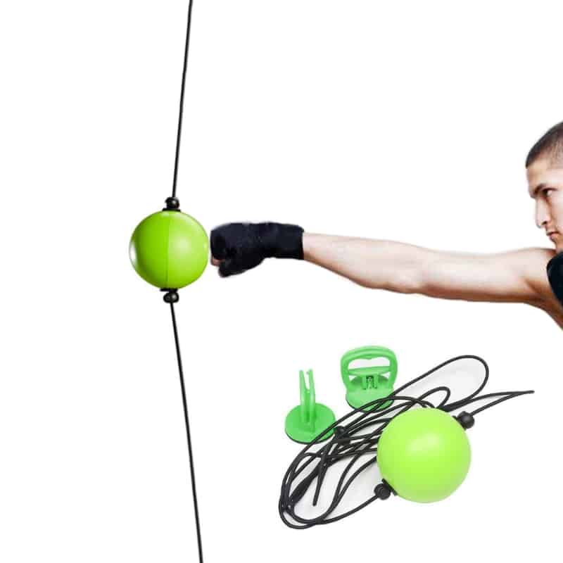 Balle de boxe double extrémité avec ventouses