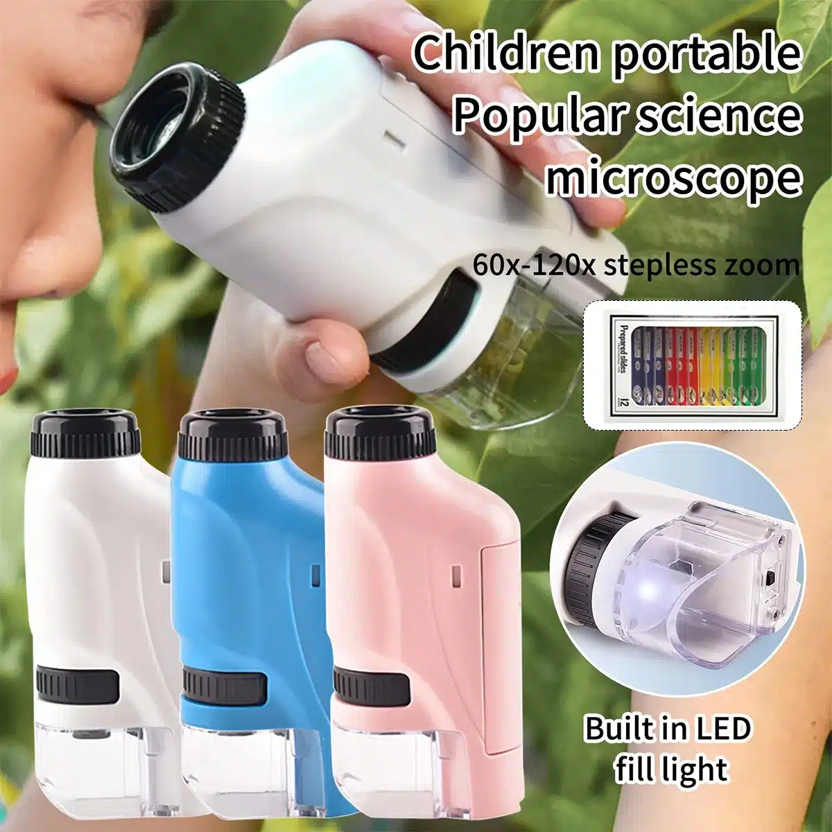 Microscope de poche 60-120X