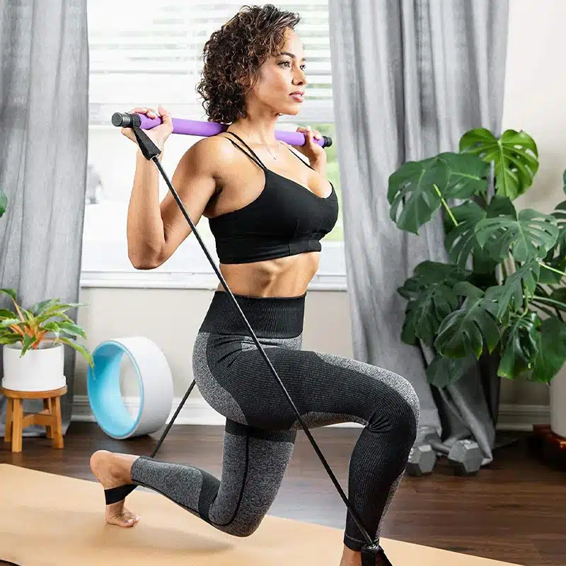 Barre de Pilates multifonctionnelle – Renforcement et flexibilité optimisés 9 Barre d’entraînement Pilates portable et démontable 02