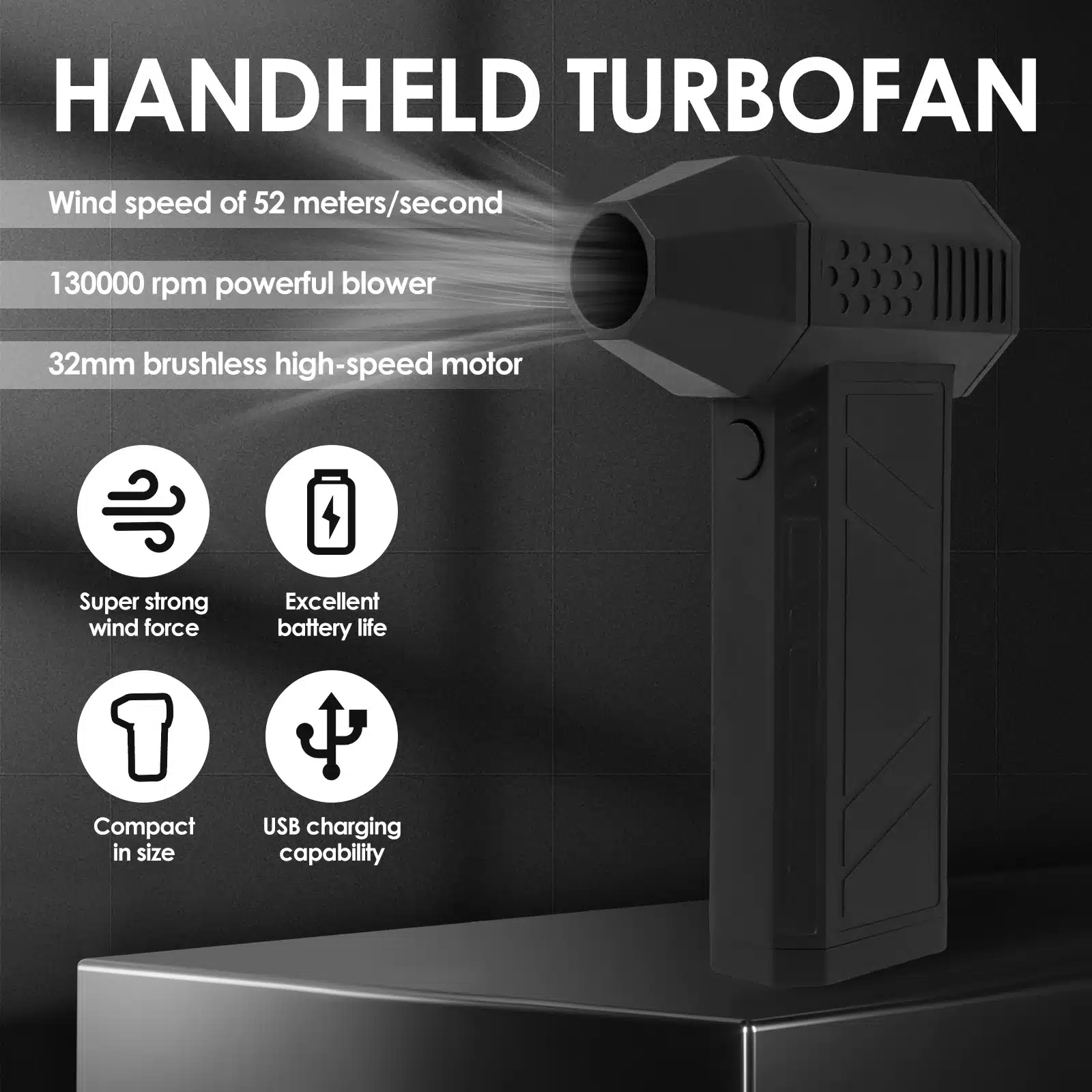 Ventilateur jet portable – Ultimate Performance 5 Ventilateur jet portable sans balais