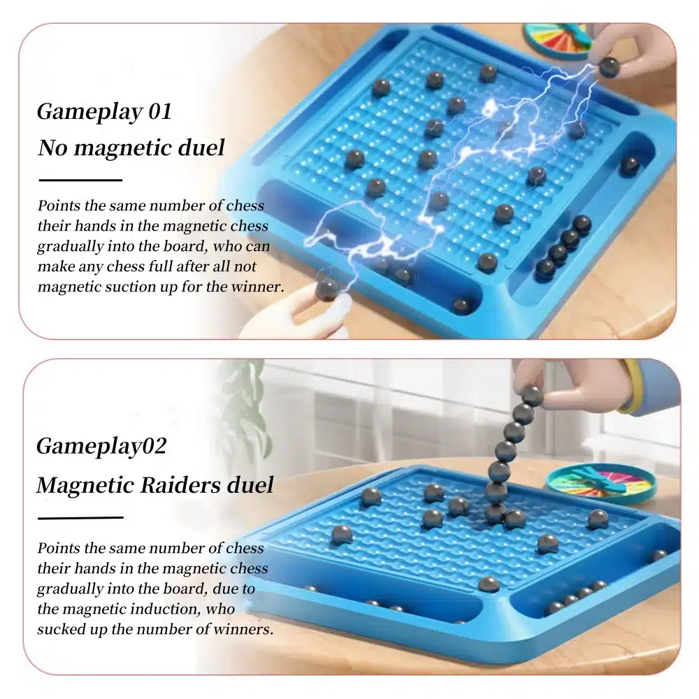 Jeu échecs magnétique portable, éducatif et interactif 04