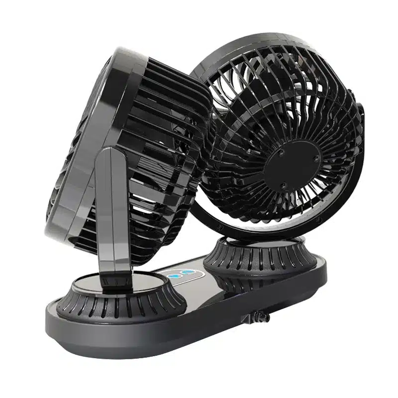 Ventilateur Voiture Rotatif – Refroidissement 360° Ultra-Puissant 11 Ventilateur USB voiture avec ports de charge
