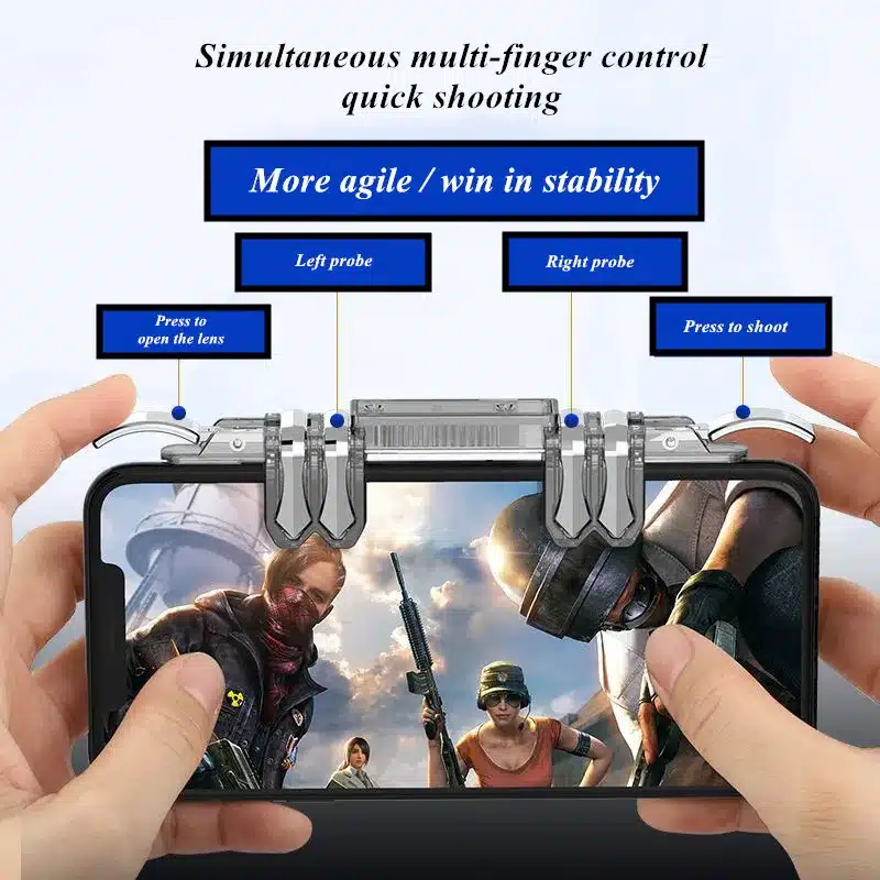 Manette jeu mobile ultra-réactive et ergonomique 7 Manette mobile ergonomique pour smartphone