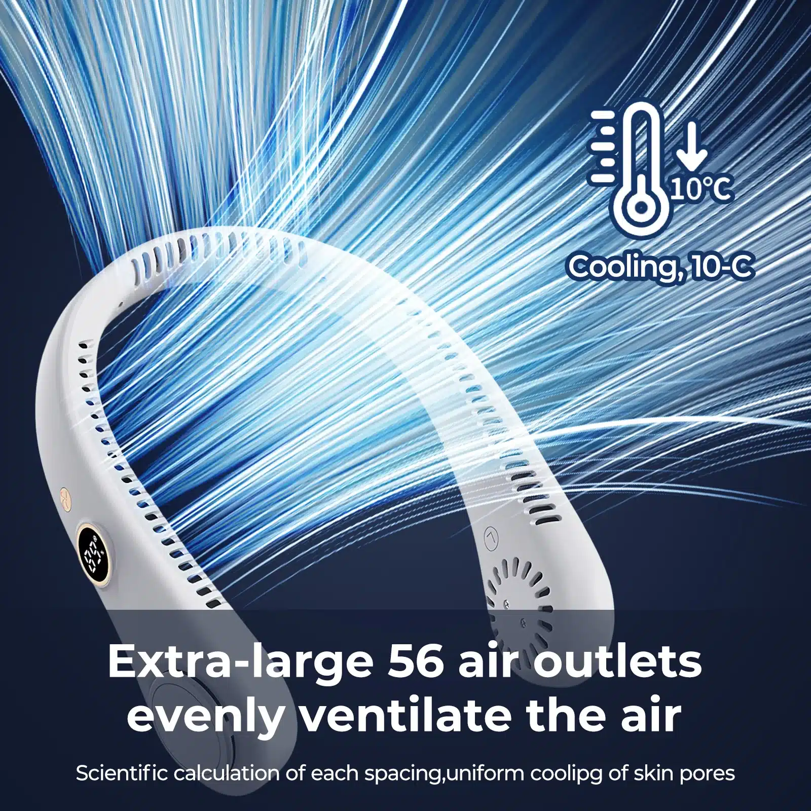 Ventilateur portable sans lame – Refroidissement silencieux et pliable 5 Ventilateur portable sans lame pliable