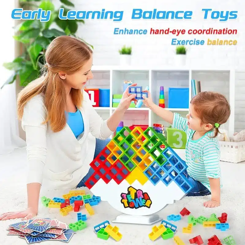 Jeu équilibre enfants – Défi amusant et éducatif 8 Jeu de construction empilable pour enfants
