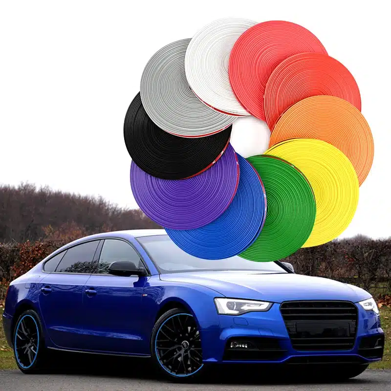 Protecteur jante voiture – Élégance & Sécurité 6 Bande décorative auto 8 mètres