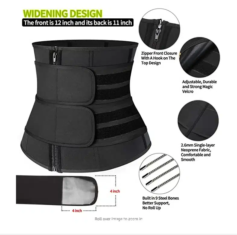Ceinture de sudation sauna – Brûle-graisse pour une ventre plat 6 Gaine amincissante brûle-graisse et sculptante